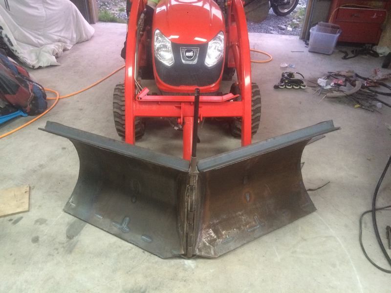 72" V blade snow plow project for Kioti CS2410 My Tractor Forum